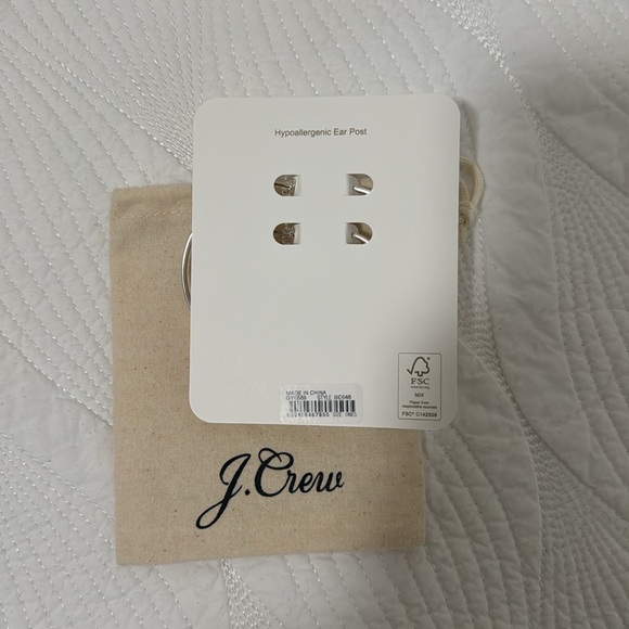 J. Crew Silver Hoops 2 Pairs - Picture 2 of 3